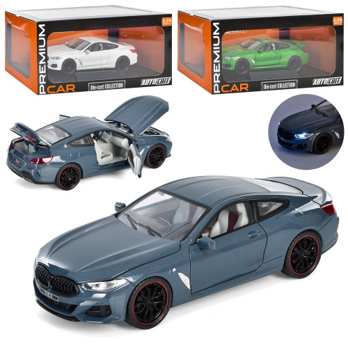 Автомодель машина металева інерційна 1:24 АвтоСвіт, 3 кольори, 19 см (AP-1788)  