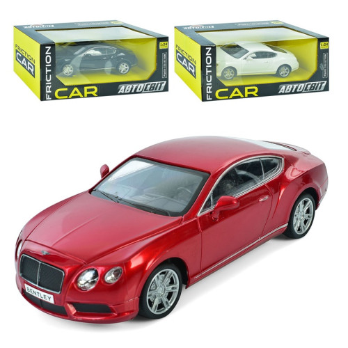 Автомодельна машина інерційна АвтоСвіт Bentley Continental GT, 1:24, 19,5 см, 3 кольори (AS-3009)  