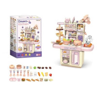Детская игровая кухня с водой, паром и светом, 34 предмета (36T-8)