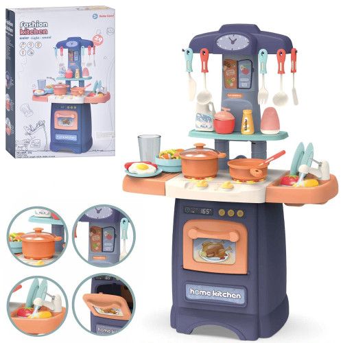 Дитяча кухня Beibe Good з водою, паром, світлом, 29 предметів, 45-21,5-62 см (889-175)