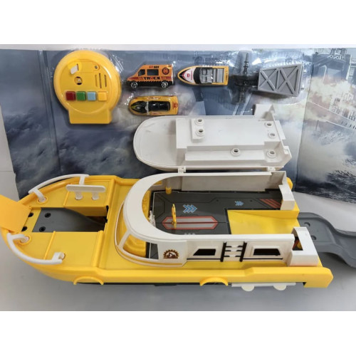 Корабль с машинками на батарейках 1:64 (660 A-248) — 13137