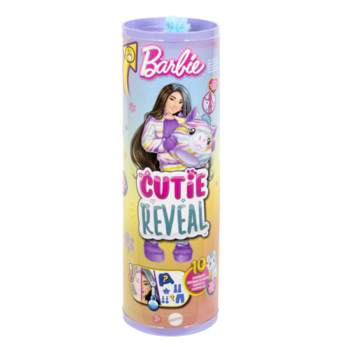 Ігровий набір Barbie Cutie Reveal Кольорові пухнастики зебра (HRK39) — 12625