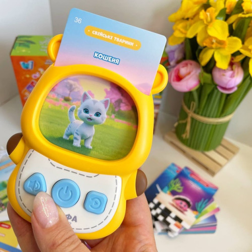 Обучающая игра Жирафа Всезнайка картридер WToys 122 карты, 18 тем, 244 изображения (30317) — 25412