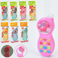 Іграшковий мобільний телефон, 8 видів тварин, 4 кольори (777A-D-888A-D)