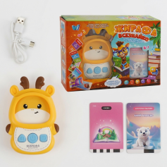 Навчальна гра Жирафа Всезнайко картридер WToys 122 картки, 18 тем, 244 зображення (30317)