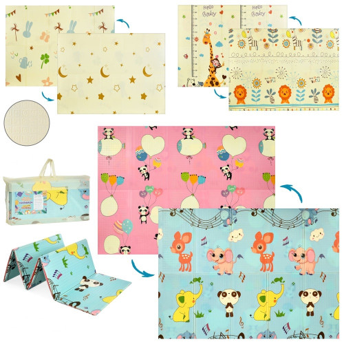 Дитячий килимок-мат двосторонній, текстурний 150-200 см, 8 мм, 3 види (MR 1552-3)