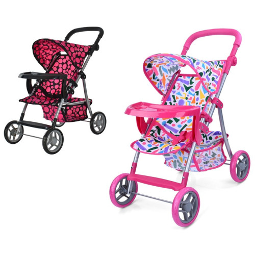 Коляска прогулянкова для ляльки, 60,5-33-57 см, 2 види (9366 T/018)