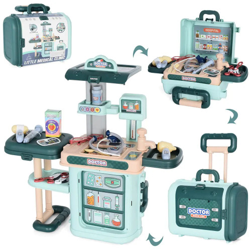 Дитячий ігровий набір лікаря у валізі 3в1 Set Doctor Toys (3683)