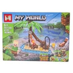 Дитячий конструктор 4в1 Minecraft 87 шт. (MG-1138B)    
