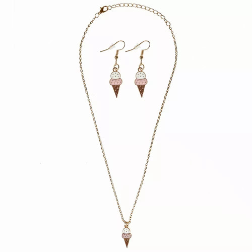 Дитячий набір Lukky Fashion ланцюжок і сережки морозиво (T24607) — 21655 Дитячий набір Lukky Fashion ланцюжок і сережки морозиво (T24607) — 21655