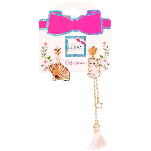 Дитячі сережки Lukky Fashion Східний стиль (T24634) — 21637 Дитячі сережки Lukky Fashion Східний стиль (T24634) — 21637