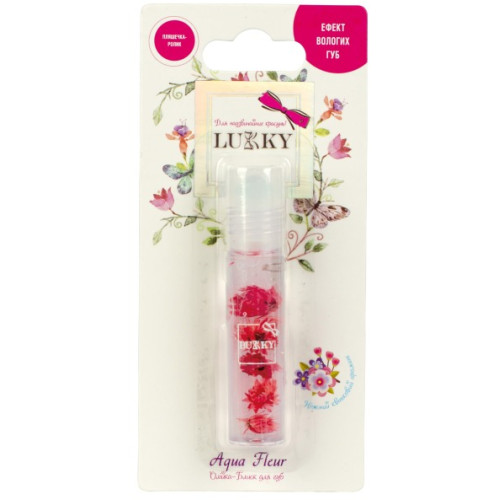 Олійка-блиск для губ в ролику Lukky Aqua Fleur з червоними квітами (T22005) — 21554 Олійка-блиск для губ в ролику Lukky Aqua Fleur з червоними квітами (T22005) — 21554