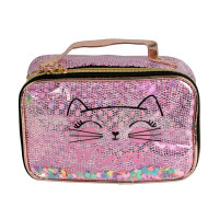 Косметичка Lukky Кошка из конфетти, 21-13-12 см (T21398)