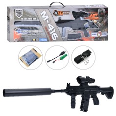 Іграшковий автомат, стріляє водяними кулями, приціл, USB зарядне (MH002)