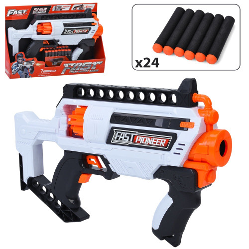 Іграшковий автомат з м'якими кулями на батарейці, 35 см (BIG535)