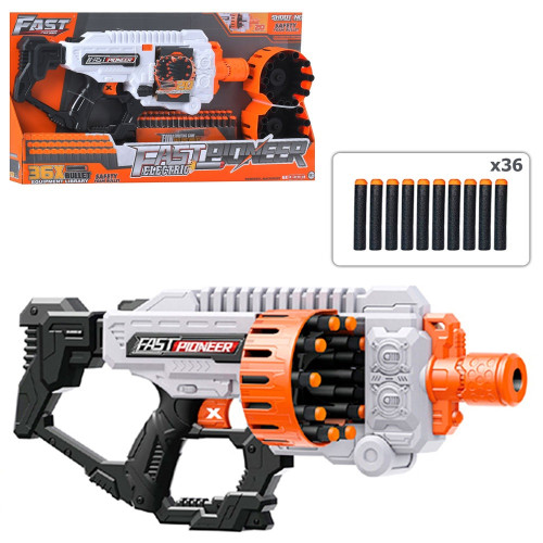 Іграшковий автомат з м'якими кулями на батарейці, 52 см (BIG503)