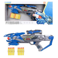 Іграшкова рушниця з світлом та музикою, м'які кулі 10 шт (6003A)