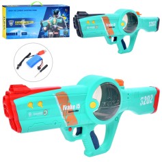 Іграшковий водяний автомат на акумуляторі, USB зарядне, 2 кольори (3202A) 