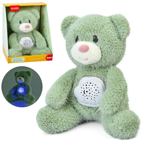 М'яка іграшка-нічник Ведмедик, проектор зоряного неба (D1031)