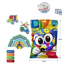 Дитячий конструктор, 124 елементи, в пакеті (304 Y-22)