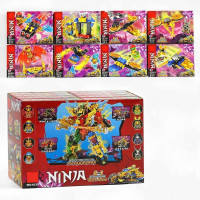 Дитячий конструктор Герої Ninja 8в1, 34-54 елементів (MG 1039)