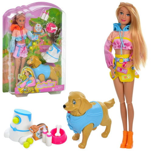 Лялька Defa з собачкою та аксесуарами, 29 см, 2 види (8485)