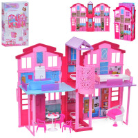 Дитячий ляльковий будиночок, 39,5-73-21 см (68359)