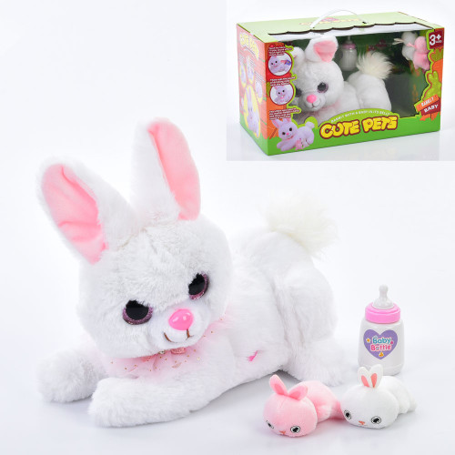 М'яка інтерактивна іграшка Зайчик (933-146E)