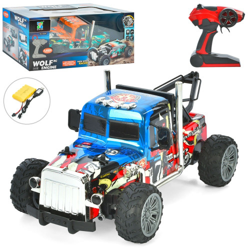 Іграшкова машинка на радіокеруванні 1:12, 32 см, USB зарядне, 2 кольори (100599)