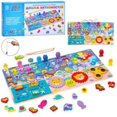 Деревянная многофункциональная развивающая доска Tree Toys обучающая, игровое поле (MD 0877)