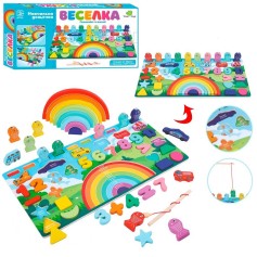 Деревянная развивающая доска Tree Toys рыбалка, цифры, слова (MD 1647)