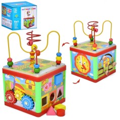 Деревянная развивающая игрушка Tree Toys Магический куб 5 в 1 (MD 0880)