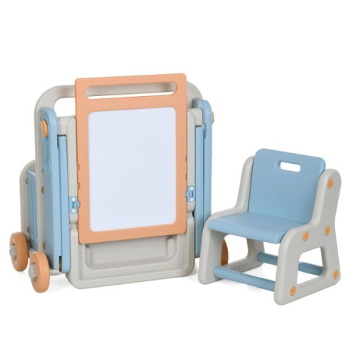 Дитячий стіл-конструктор 6 в 1 зі стільчиком, 98-74-70,5 см (QC-BB02) — 24703
