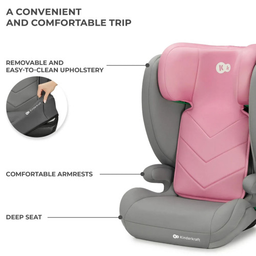Автокрісло Kinderkraft i-Spark Pink (KCISPA00PNK0000) — 16176 Автокрісло Kinderkraft i-Spark Pink (KCISPA00PNK0000) — 16176
