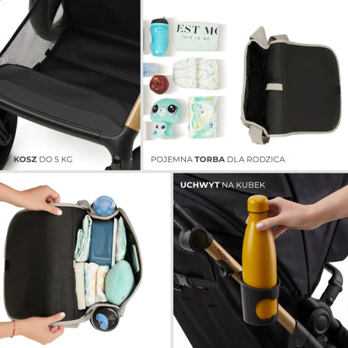Универсальная коляска 3 в 1 Kinderkraft Moov 2 Moonlight Gray (KSMOOV02GRYEV00) — 16294