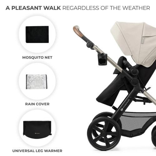 Универсальная коляска 3 в 1 Kinderkraft Moov 2 Moonlight Gray (KSMOOV02GRYEV00) — 16294