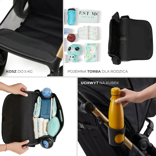 Универсальная коляска 3 в 1 Kinderkraft Moov 2 Pure Black (KSMOOV02BLKEV00) — 16351
