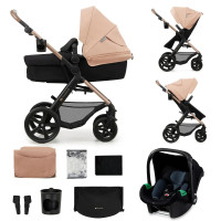 Универсальная коляска 3 в 1 Kinderkraft Moov 2 Sand Beige (KSMOOV02BEGEV00)