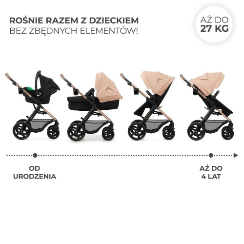 Универсальная коляска 3 в 1 Kinderkraft Moov 2 Sand Beige (KSMOOV02BEGEV00) — 16355 Универсальная коляска 3 в 1 Kinderkraft Moov 2 Sand Beige (KSMOOV02BEGEV00) — 16355