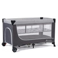 Кровать-манеж Kinderkraft Leody Grey (KCLEOD00GRY0000)