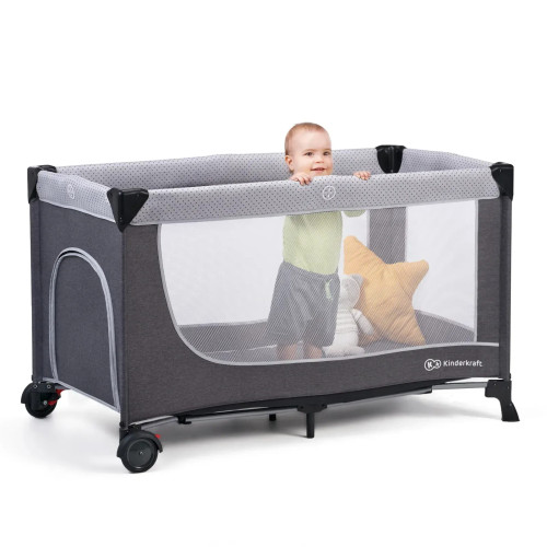 Ліжко-манеж Kinderkraft Leody Grey (KCLEOD00GRY0000) — 16302 Ліжко-манеж Kinderkraft Leody Grey (KCLEOD00GRY0000) — 16302