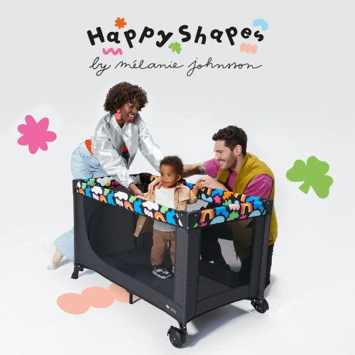 Ліжко-манеж Kinderkraft Joy 2 Happy Shapes (KLJOY02HAP00000) — 16703 Ліжко-манеж Kinderkraft Joy 2 Happy Shapes (KLJOY02HAP00000) — 16703