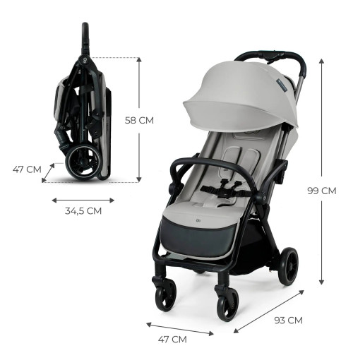 Прогулочная коляска Kinderkraft Apino Dove Grey (KSAPIN00GRY0000) — 16137