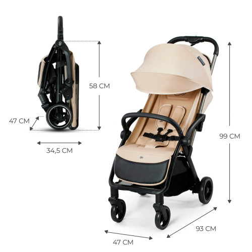 Прогулочная коляска Kinderkraft Apino Dune Beige (KSAPIN00BEG0000) — 16140