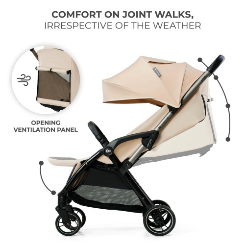 Прогулочная коляска Kinderkraft Apino Dune Beige (KSAPIN00BEG0000) — 16140