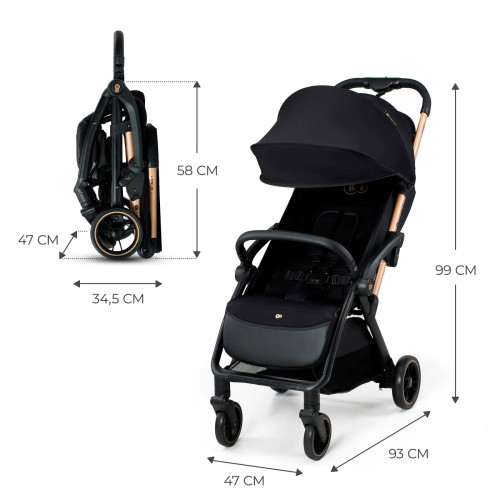 Прогулочная коляска Kinderkraft Apino Raven Black (KSAPIN00BLK0000) — 16142