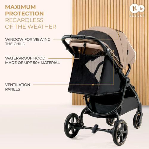 Прогулянкова коляска Kinderkraft Mitzy Linen Beige (KSMITZ00BEG0000) — 16134