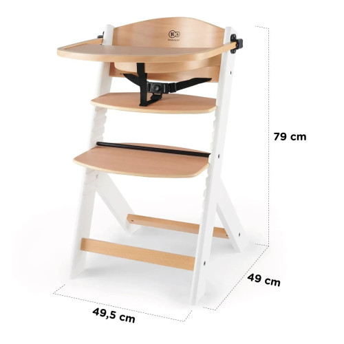 Стільчик для годування Kinderkraft Enock Gray Wood (KKKENOCGRY0000) — 16211