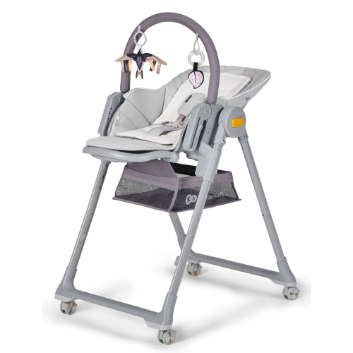 Стільчик для годування 2в1 Kinderkraft Lastree Grey (KHLAST00GRY0000) — 16686