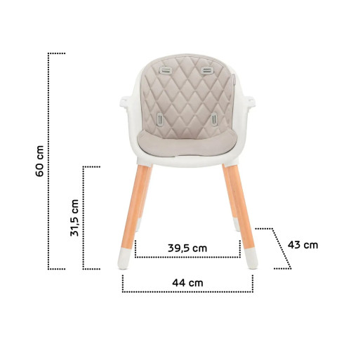 Стульчик для кормления 2в1 Kinderkraft Sienna Gray (KKKSIENGRY0000) — 16691 Стульчик для кормления 2в1 Kinderkraft Sienna Gray (KKKSIENGRY0000) — 16691
